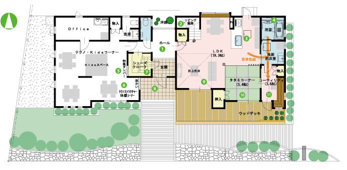 1階の間取り